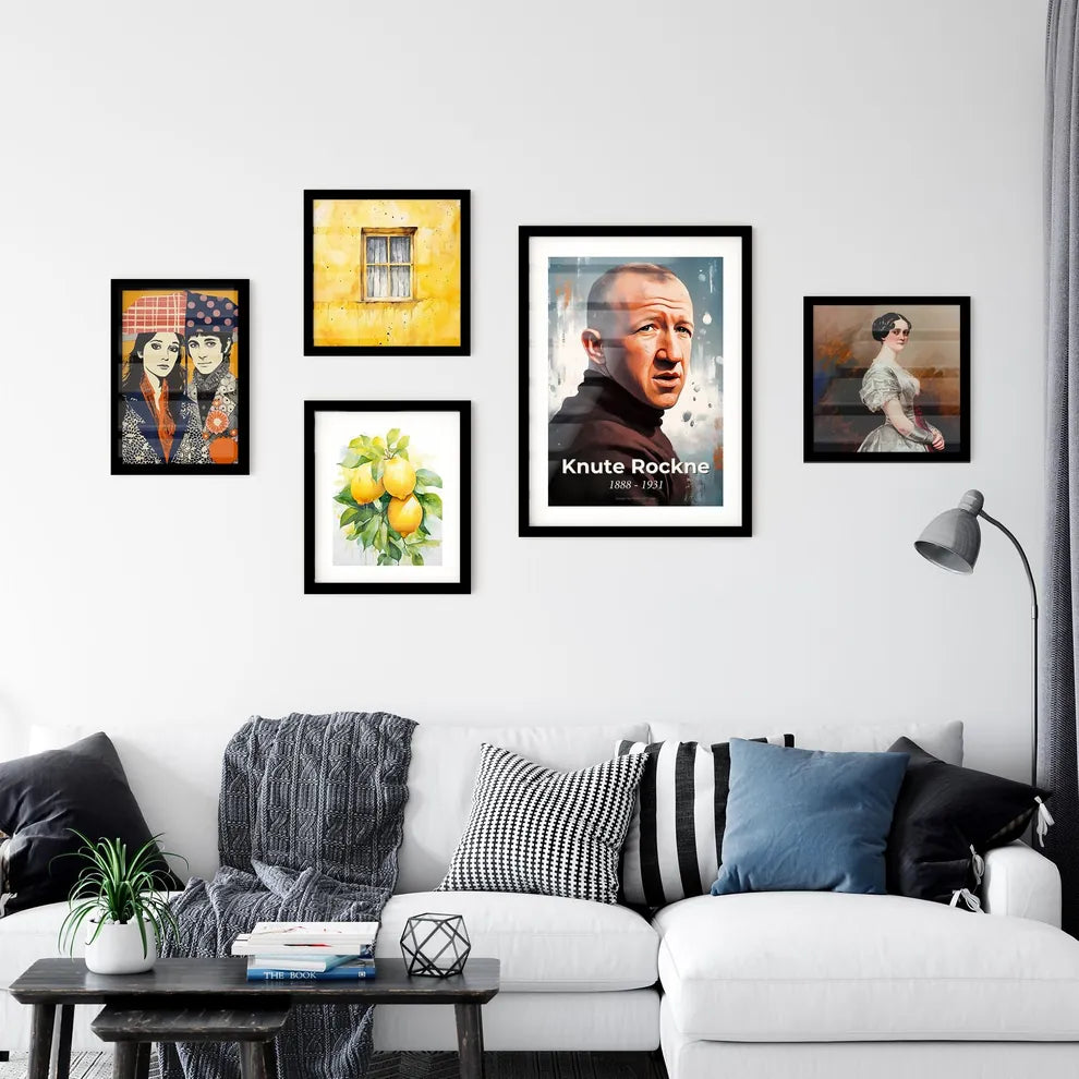 Portrait of Knute Rockne Wall Art