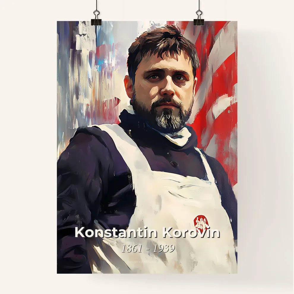 Portrait of Konstantin Korovin Poster