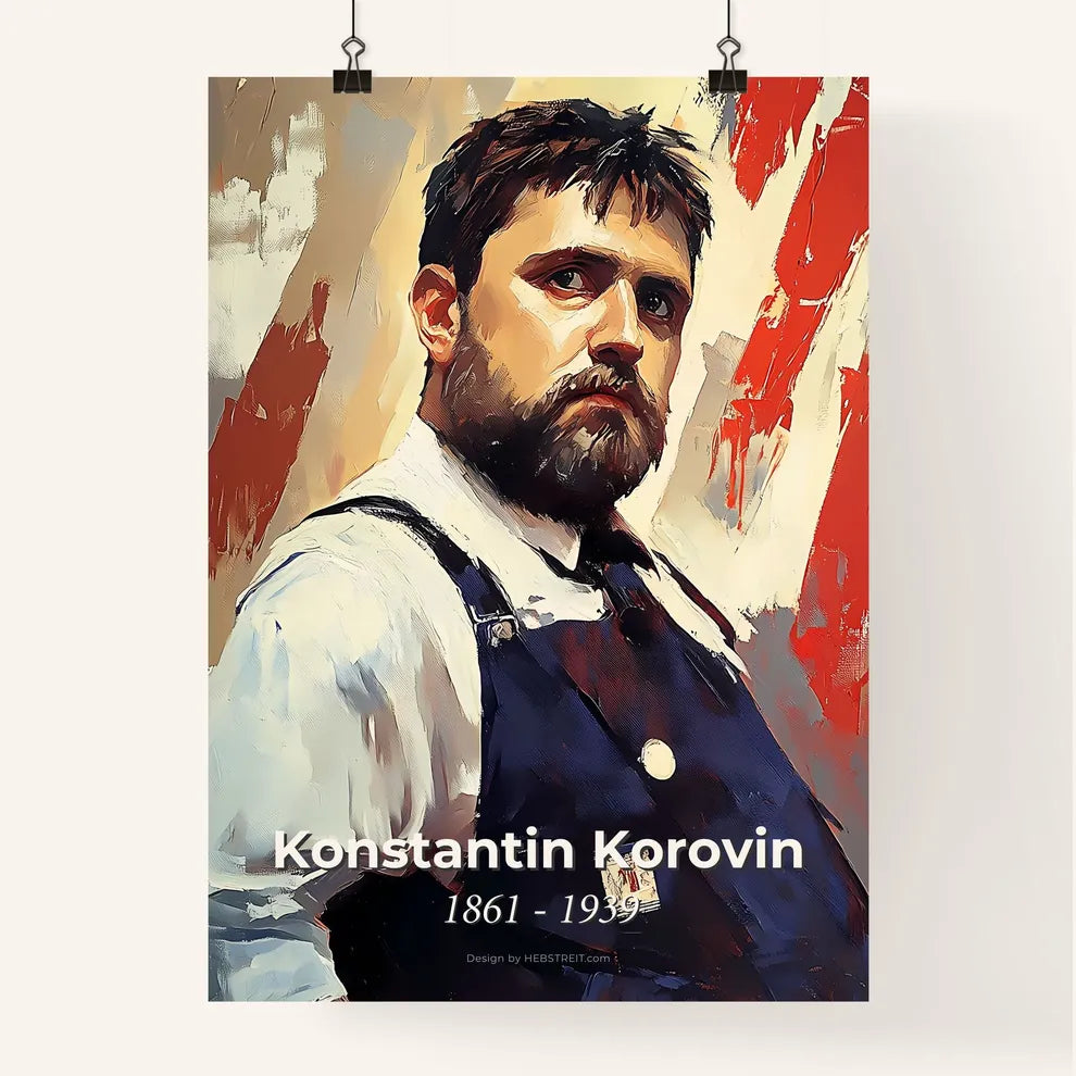 Portrait of Konstantin Korovin Poster