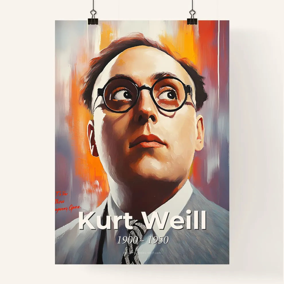 Portrait of Kurt Weill Poster