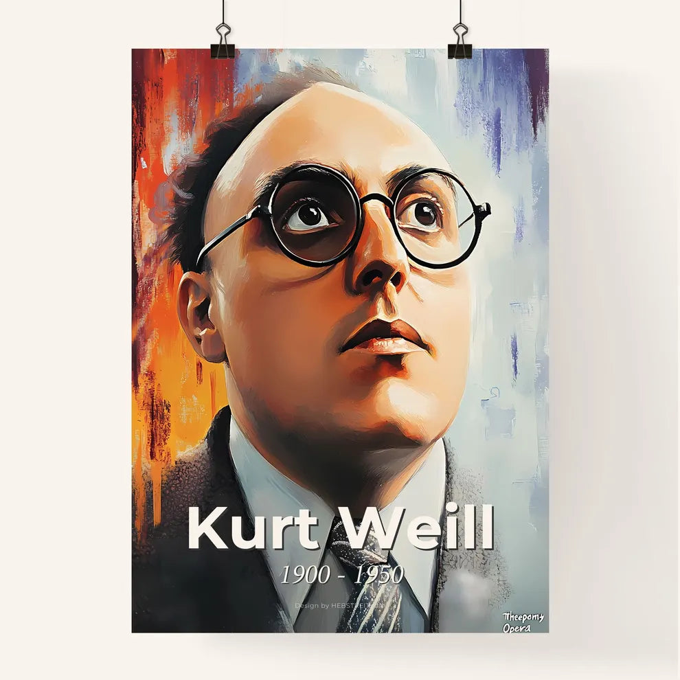 Portrait of Kurt Weill Poster