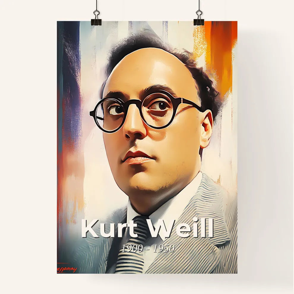 Portrait of Kurt Weill Poster