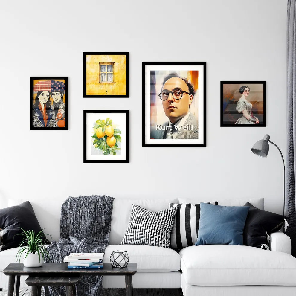 Portrait of Kurt Weill Wall Art
