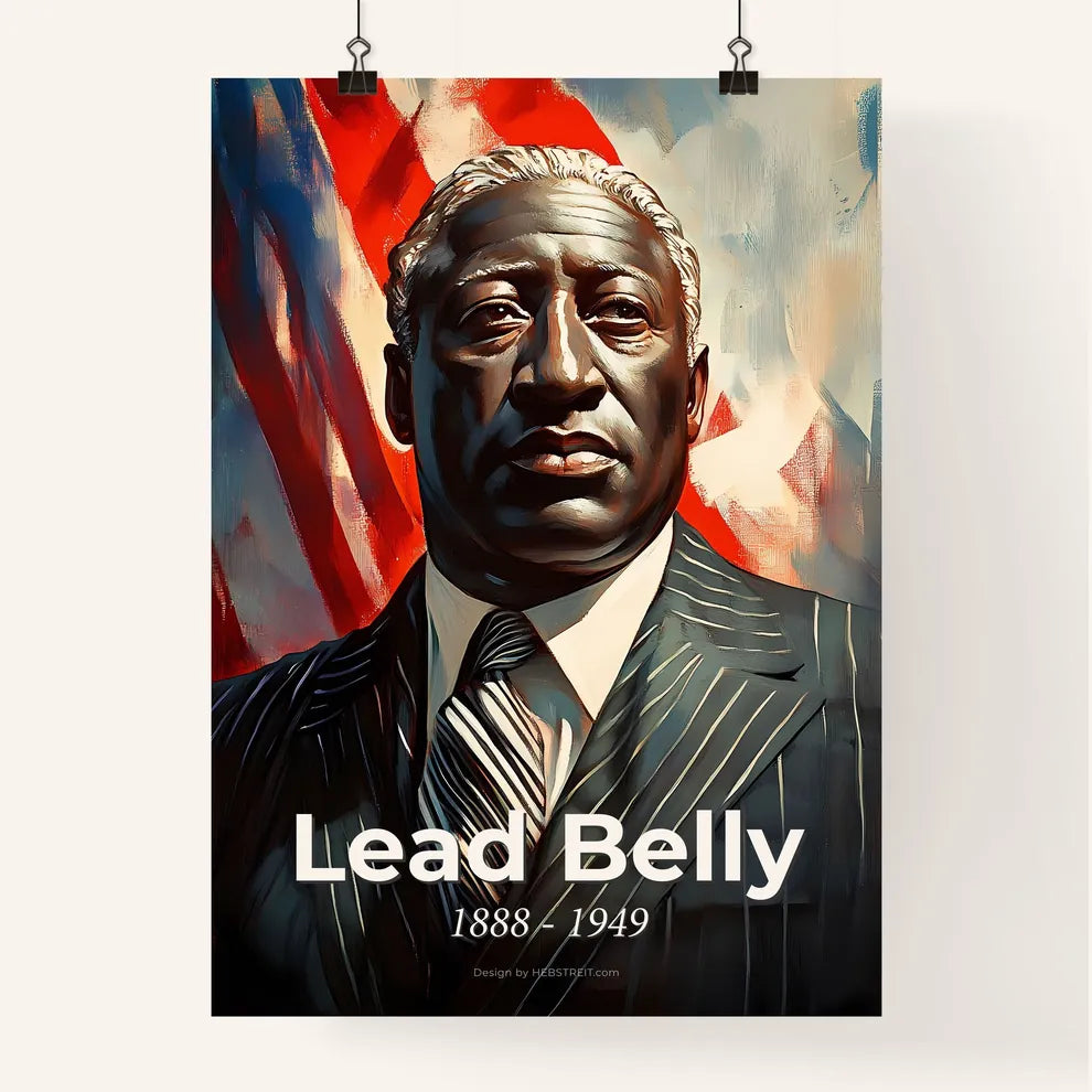 Portrait of Lead Belly Poster