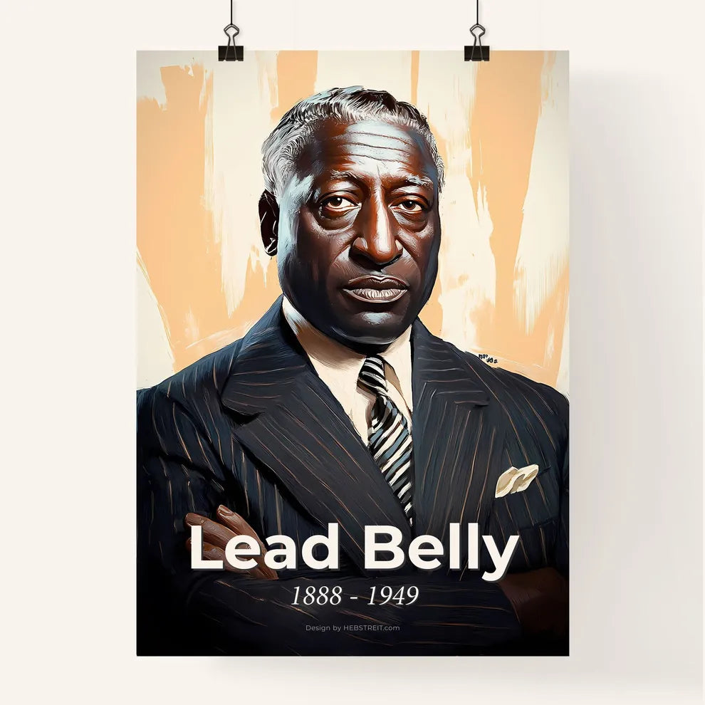 Portrait of Lead Belly Poster
