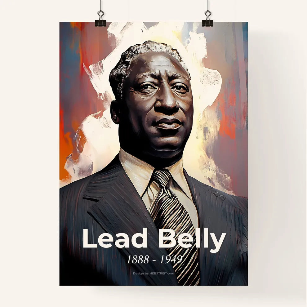 Portrait of Lead Belly Poster