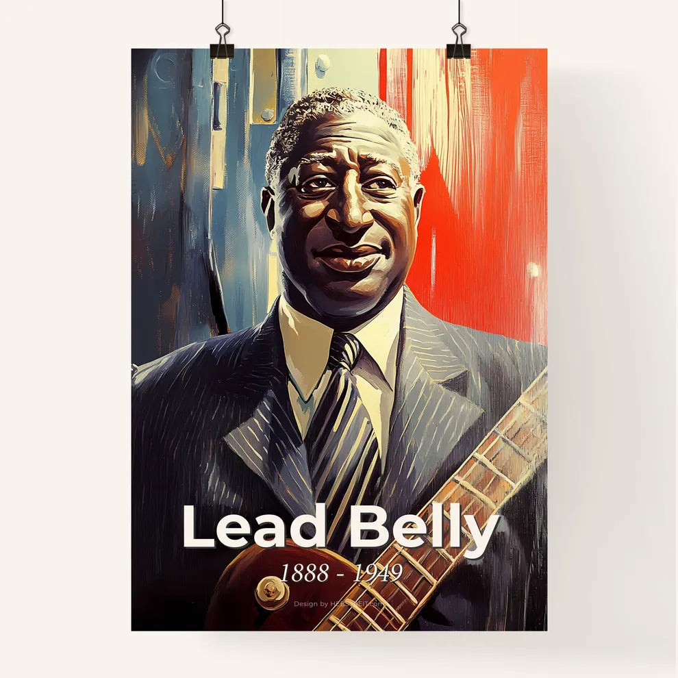 Portrait of Lead Belly Poster