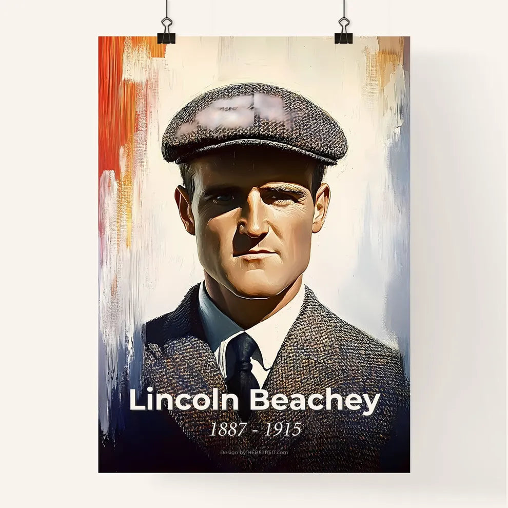 Portrait of Lincoln Beachey Poster