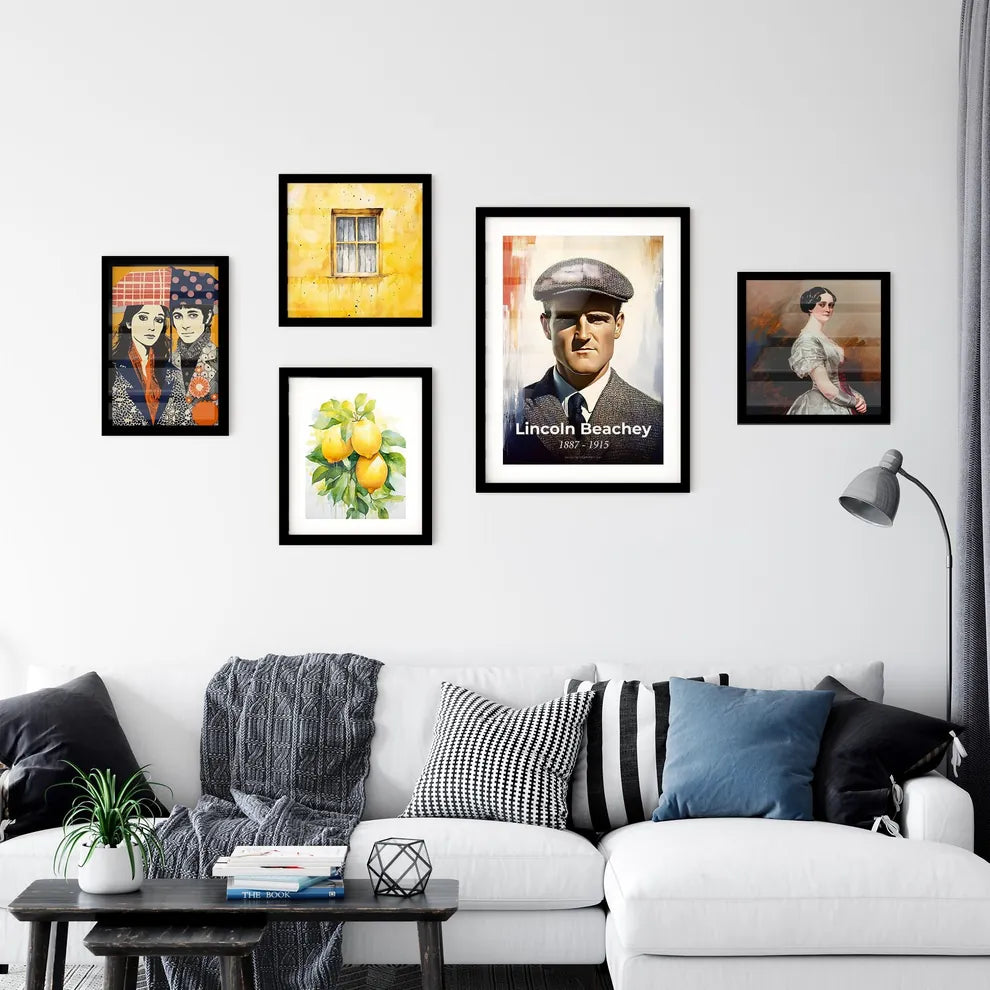 Portrait of Lincoln Beachey Wall Art