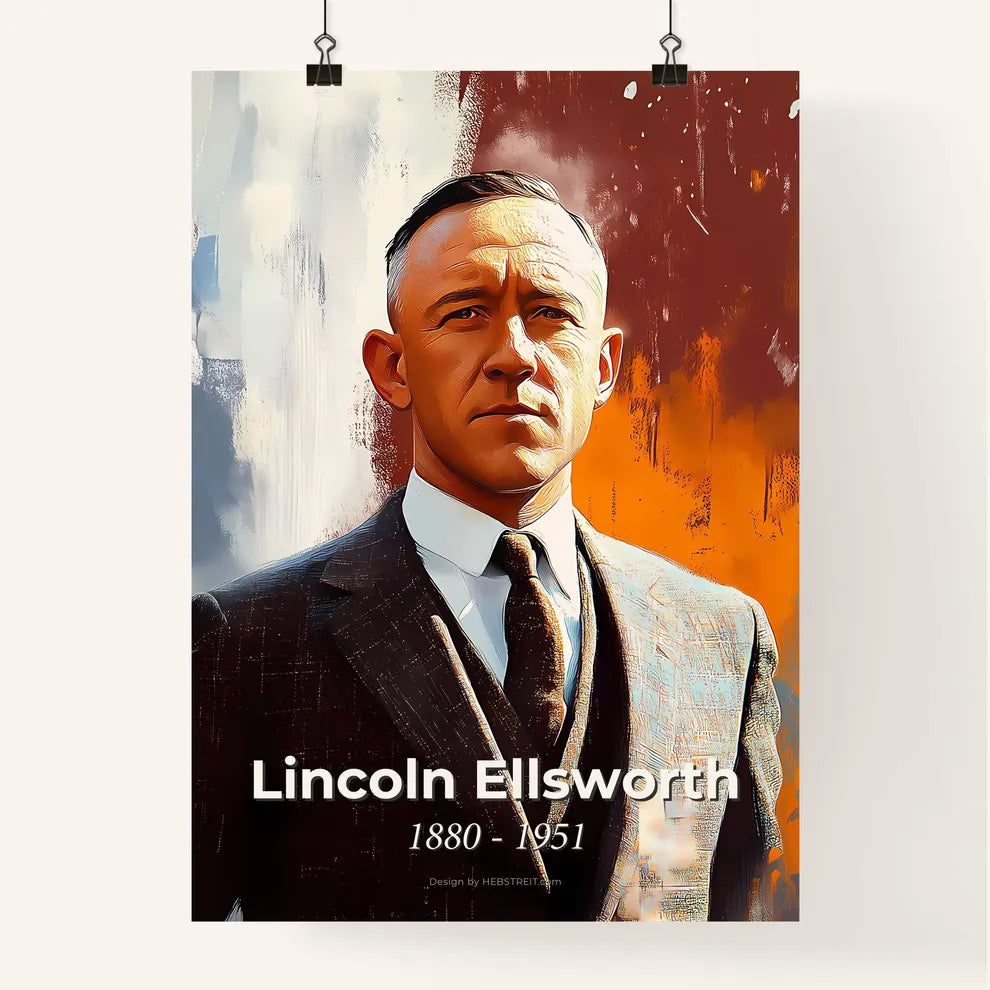 Portrait of Lincoln Ellsworth Poster