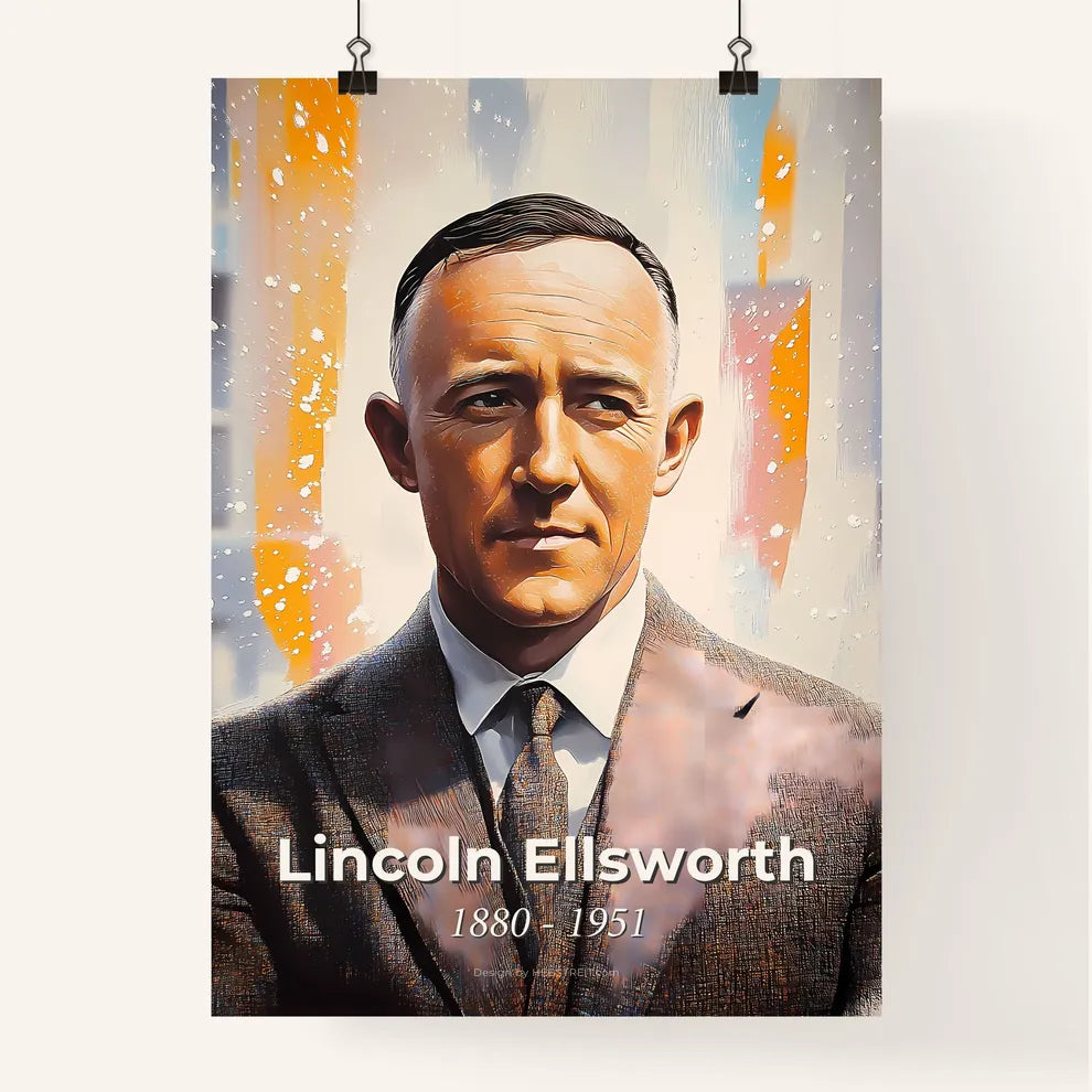 Portrait of Lincoln Ellsworth Poster