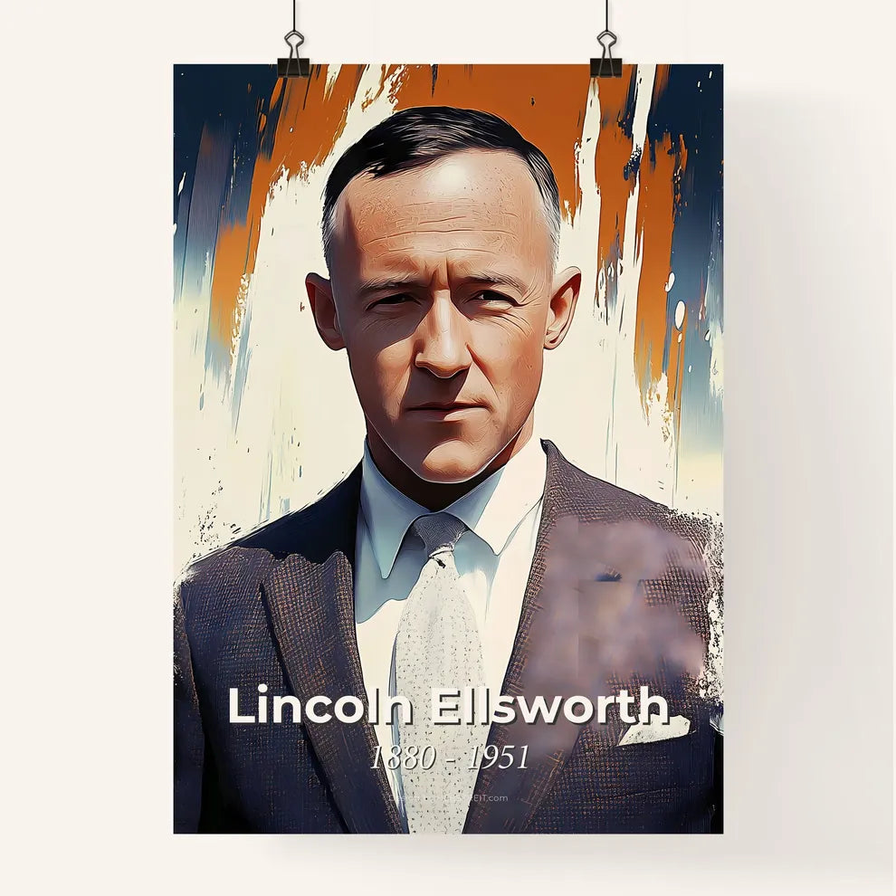 Portrait of Lincoln Ellsworth Poster
