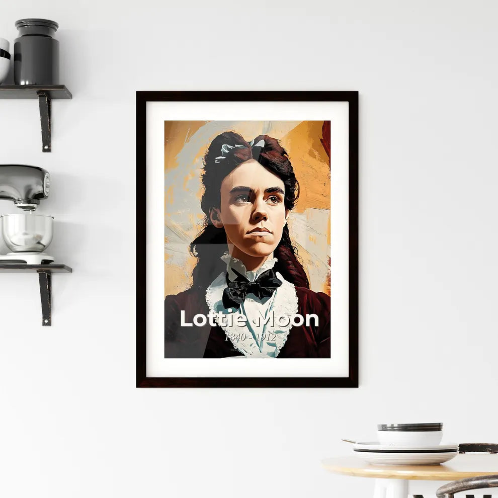 Portrait of Lottie Moon Framed Print