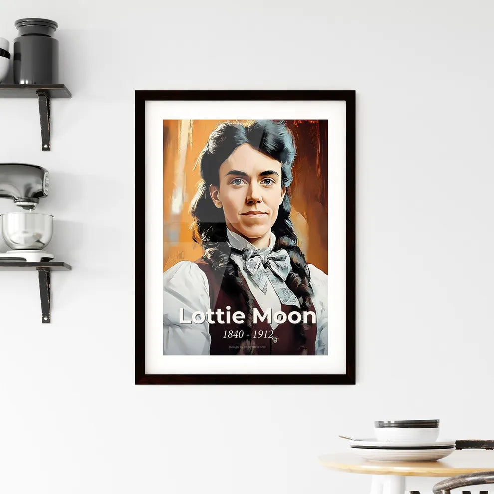 Portrait of Lottie Moon Framed Print
