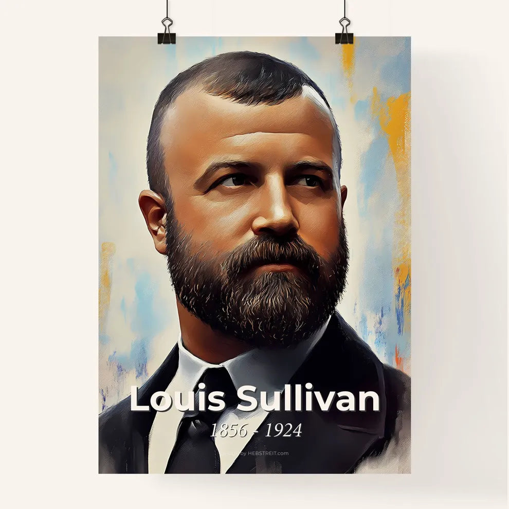 Portrait of Louis Sullivan Poster