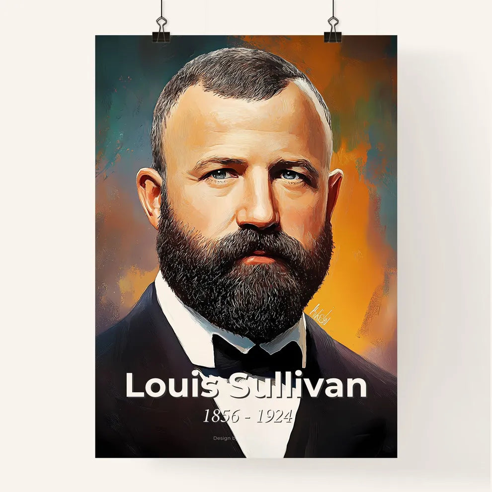 Portrait of Louis Sullivan Poster