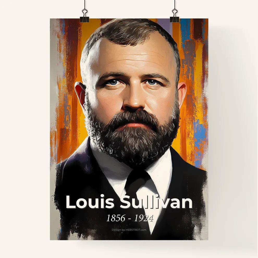 Portrait of Louis Sullivan Poster