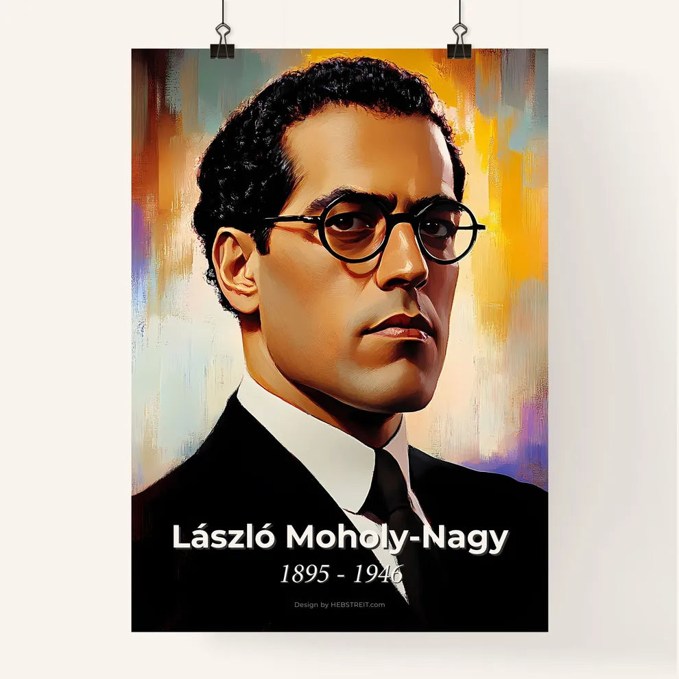 Portrait of László Moholy Poster