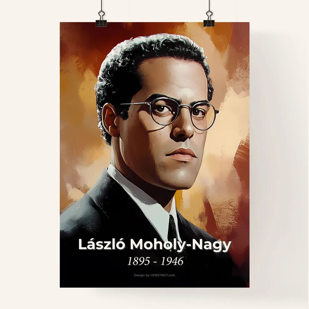 Portrait of László Moholy Poster
