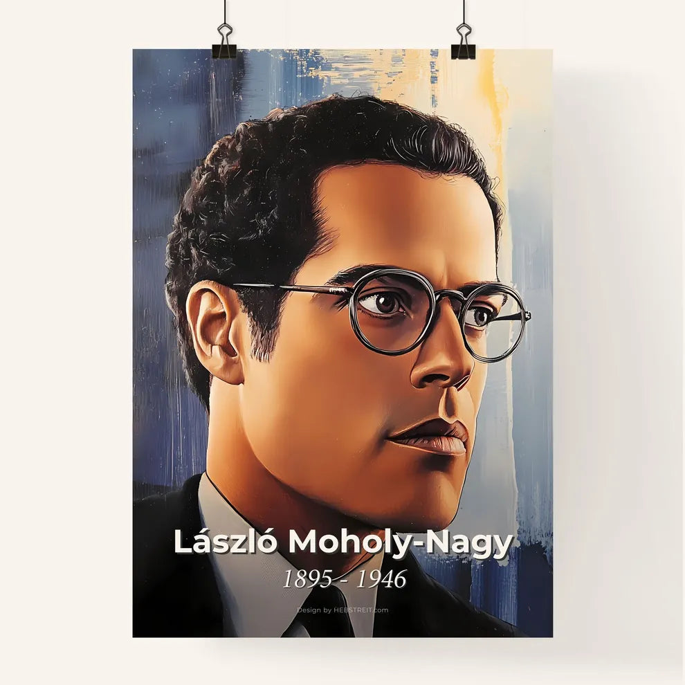 Portrait of László Moholy Poster