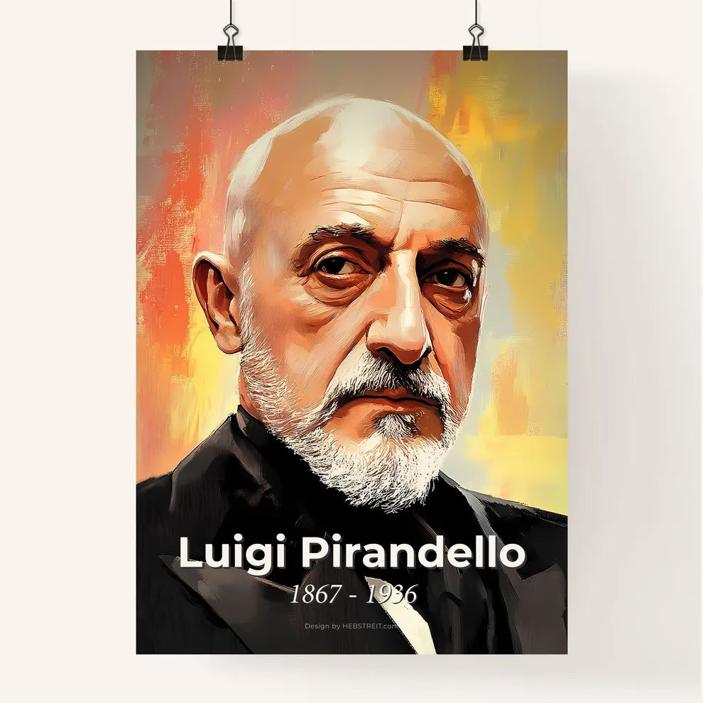 Portrait of Luigi Pirandello Poster
