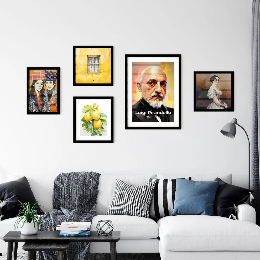 Portrait of Luigi Pirandello Wall Art