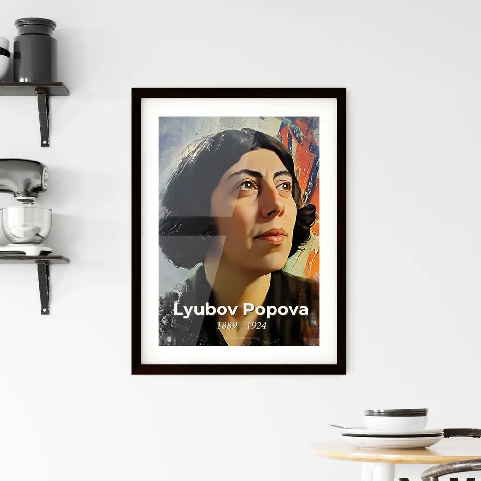 Portrait of Lyubov Popova Framed Print