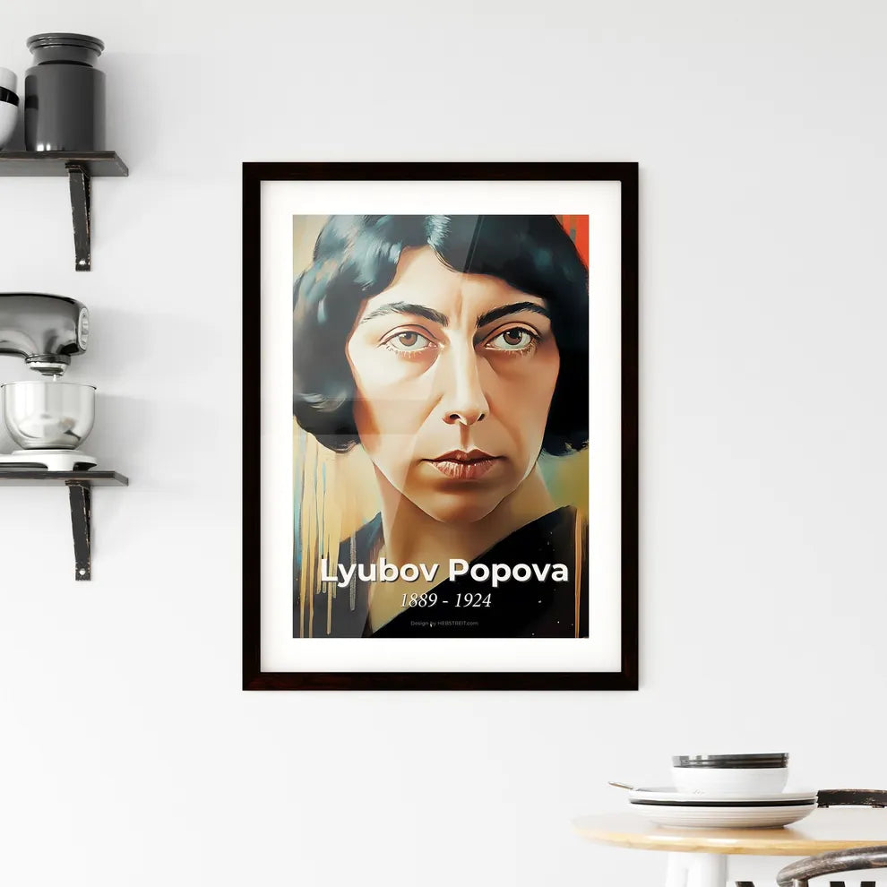 Portrait of Lyubov Popova Framed Print