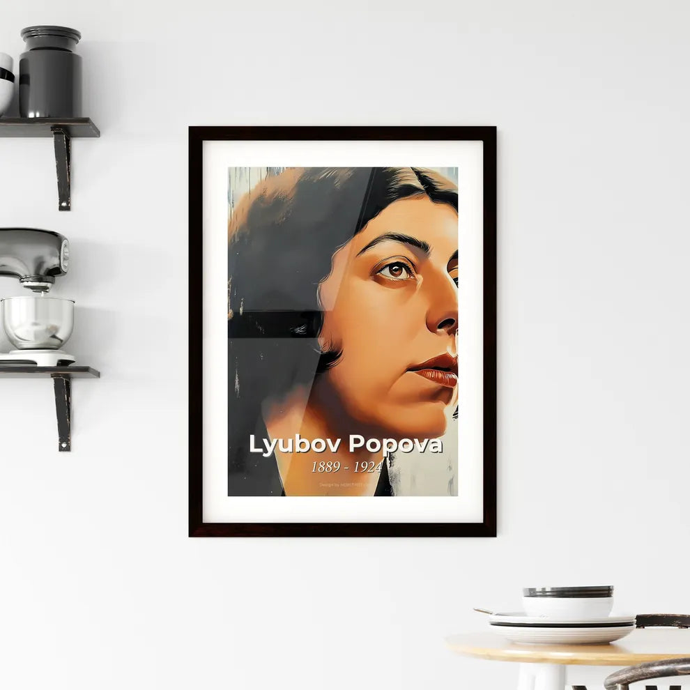 Portrait of Lyubov Popova Framed Print