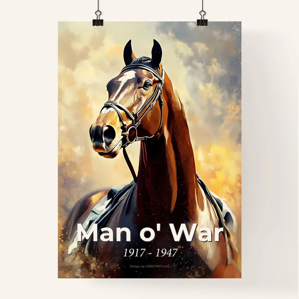 Portrait of Man o' War Poster