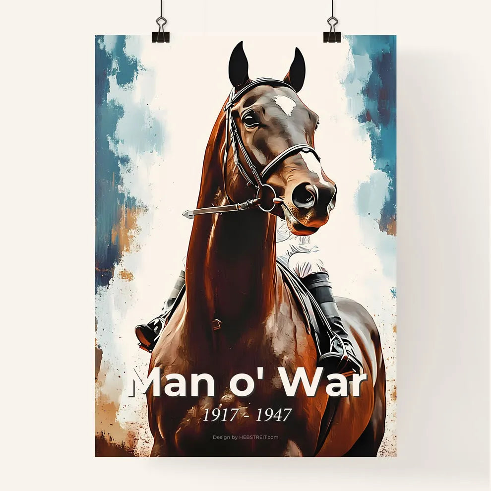 Portrait of Man o' War Poster