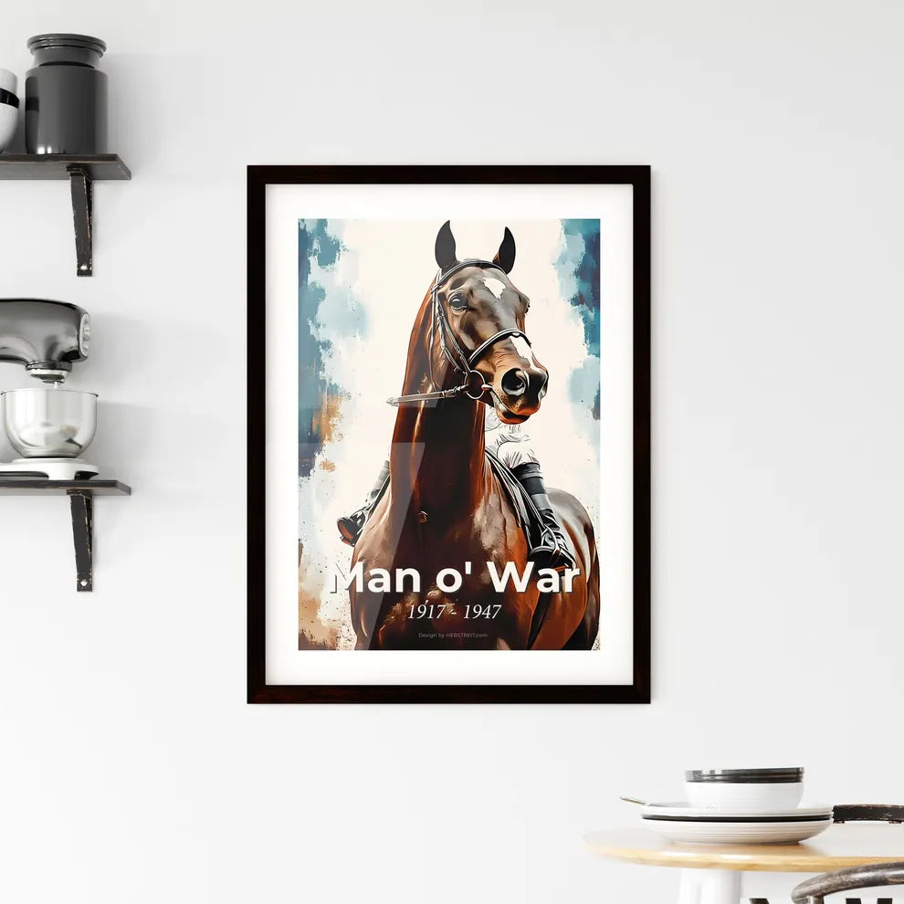 Portrait of Man o' War Framed Print