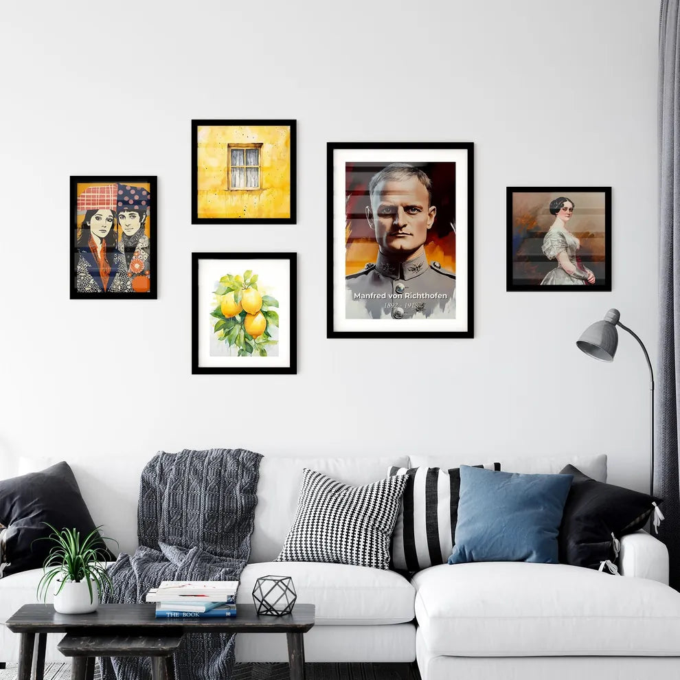 Portrait of Manfred von Richthofen Wall Art