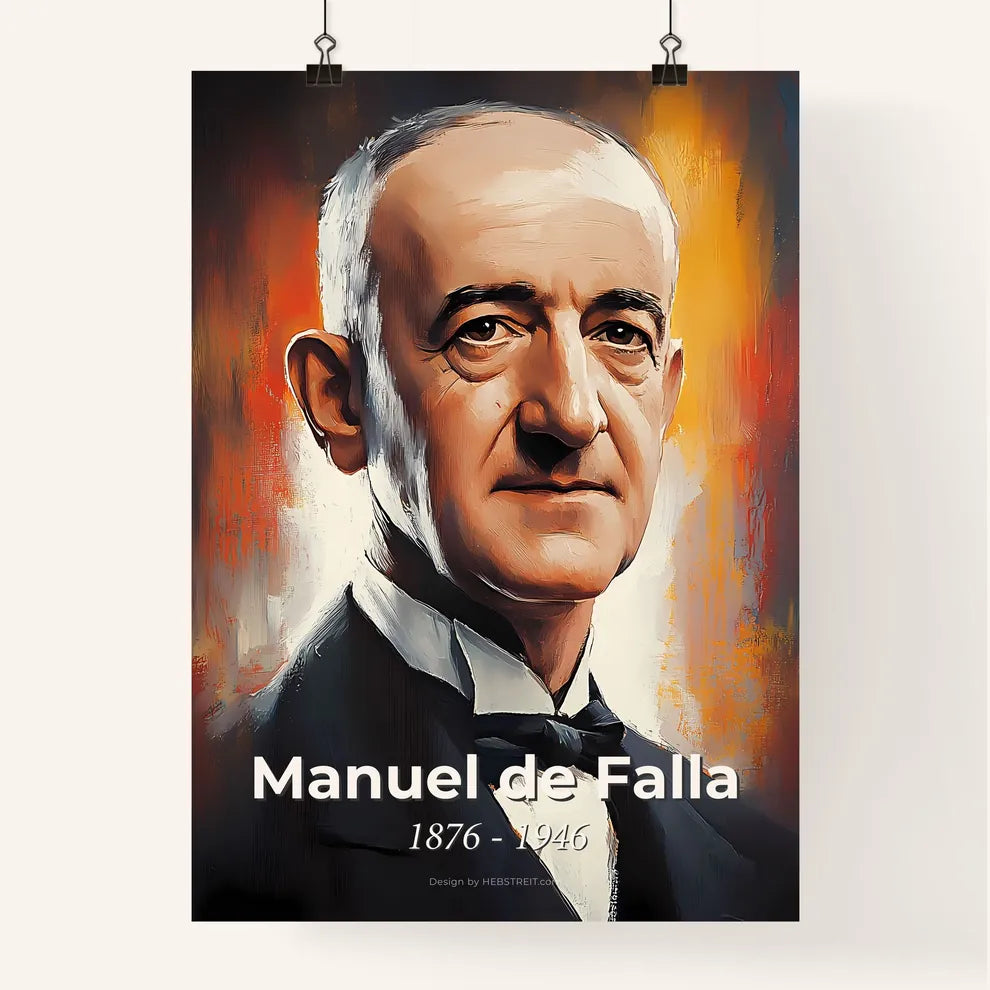 Portrait of Manuel de Falla Poster
