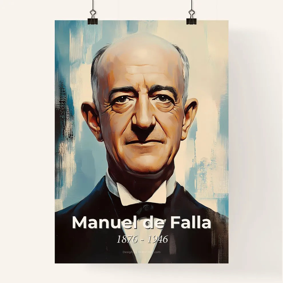 Portrait of Manuel de Falla Poster