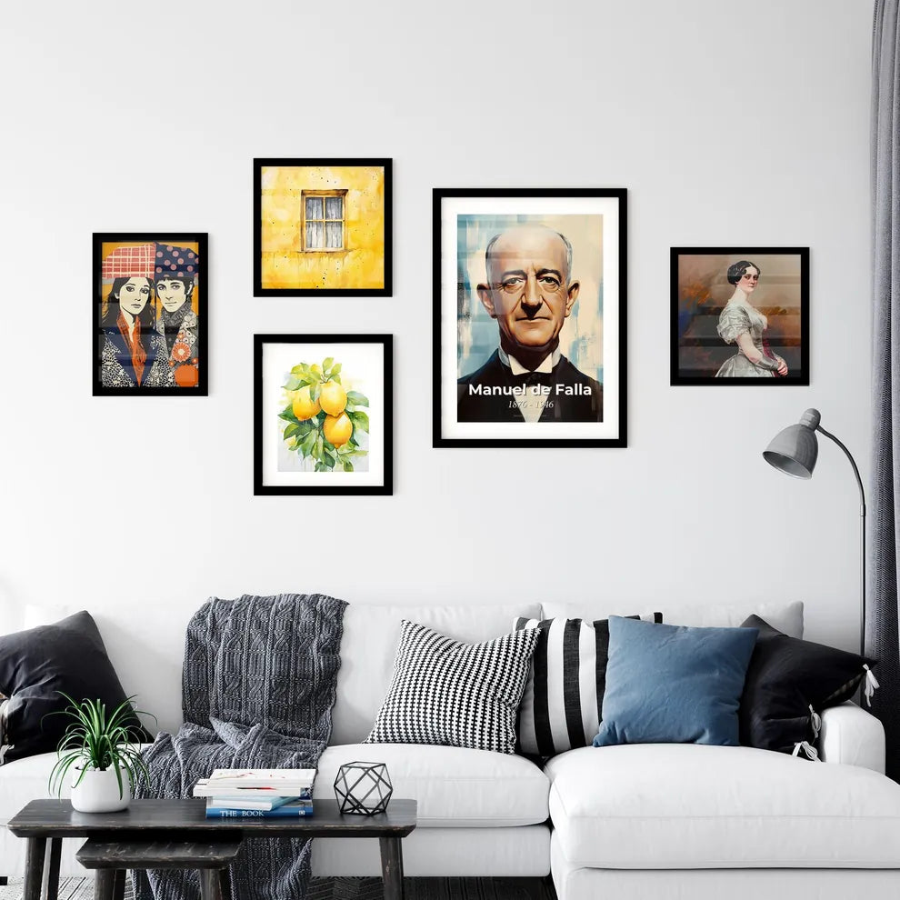 Portrait of Manuel de Falla Wall Art