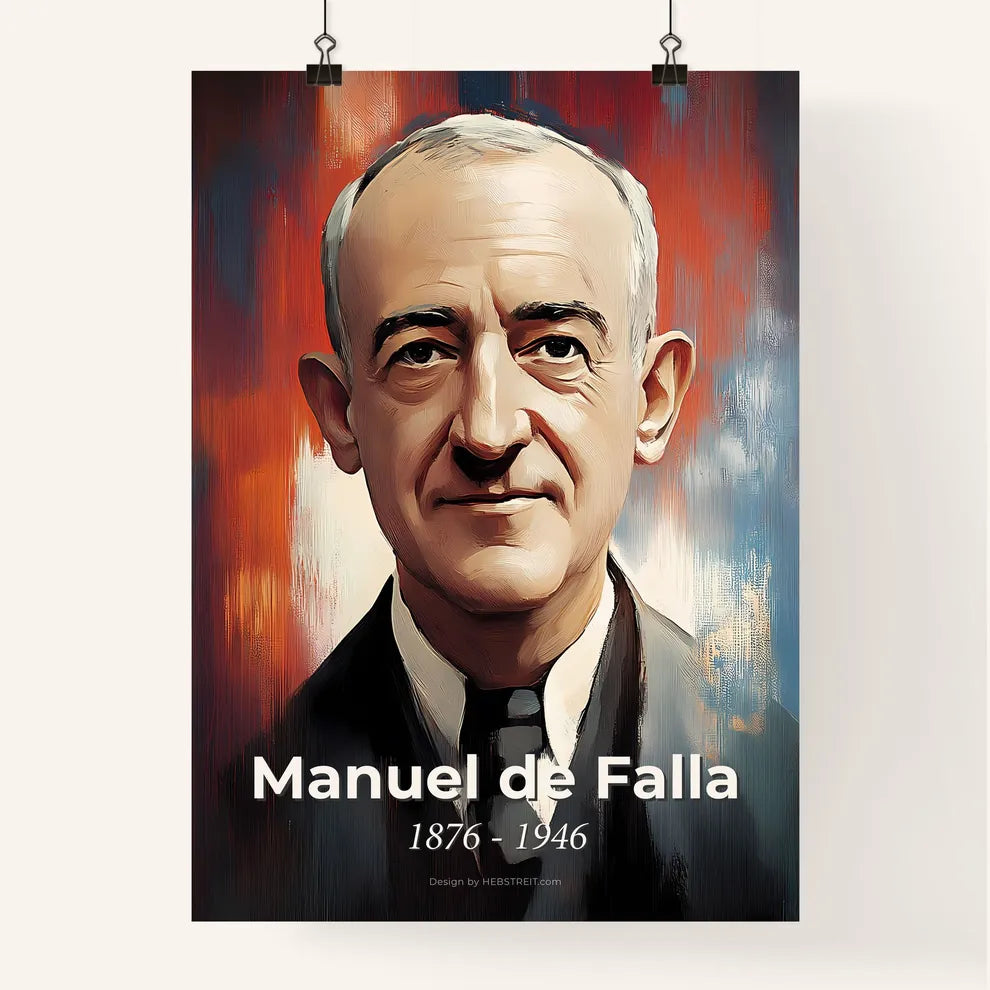 Portrait of Manuel de Falla Poster