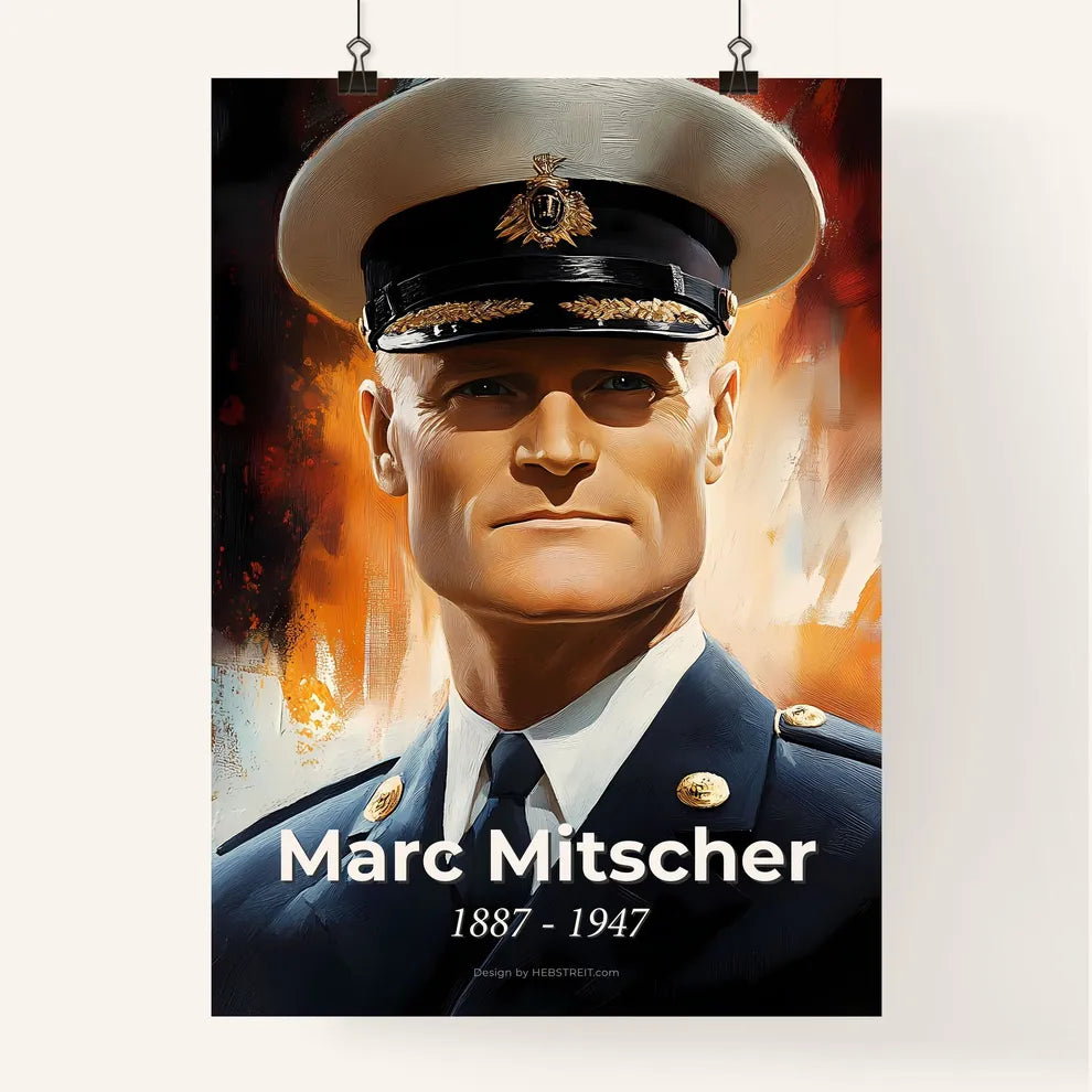 Portrait of Marc Mitscher Poster