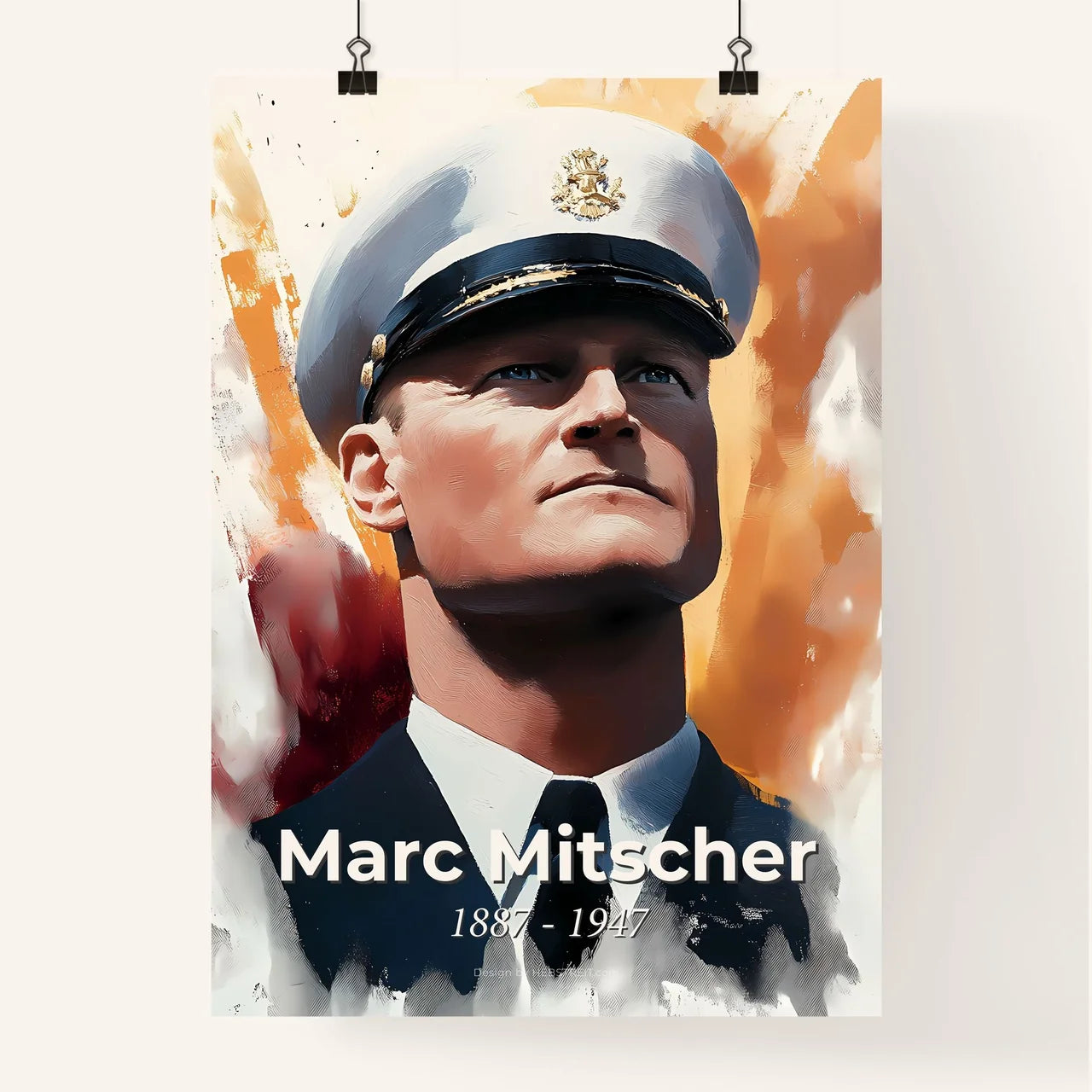 Portrait of Marc Mitscher Poster