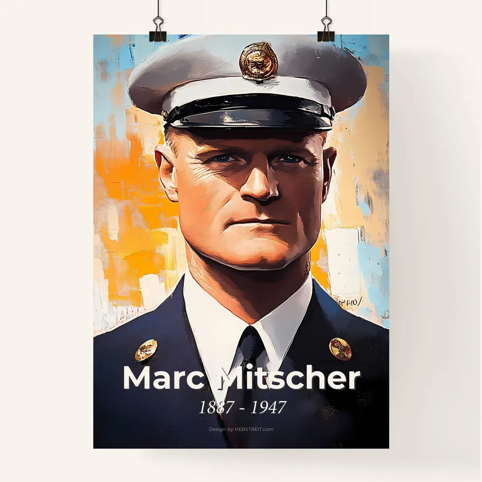 Portrait of Marc Mitscher Poster