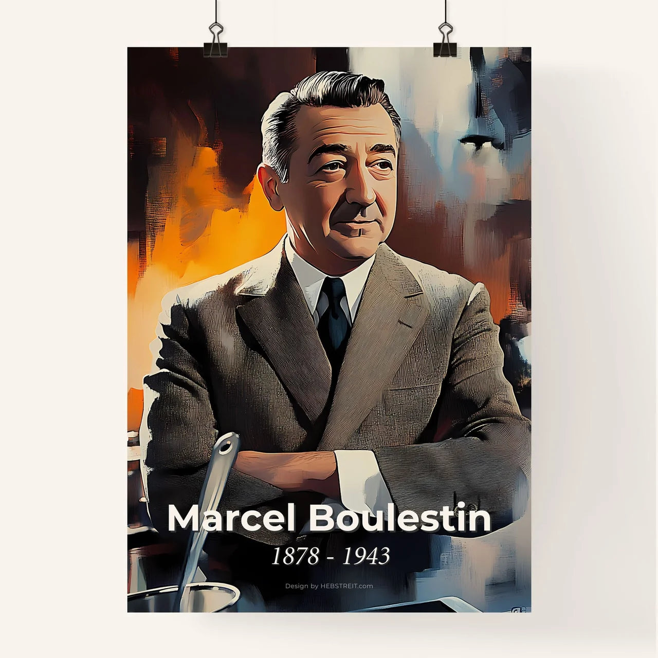 Portrait of Marcel Boulestin Poster