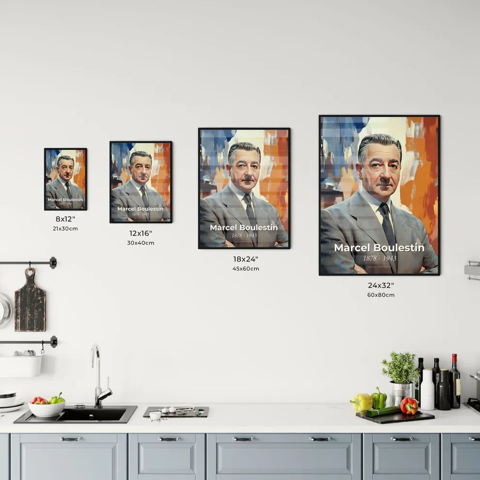 Portrait of Marcel Boulestin Size Chart