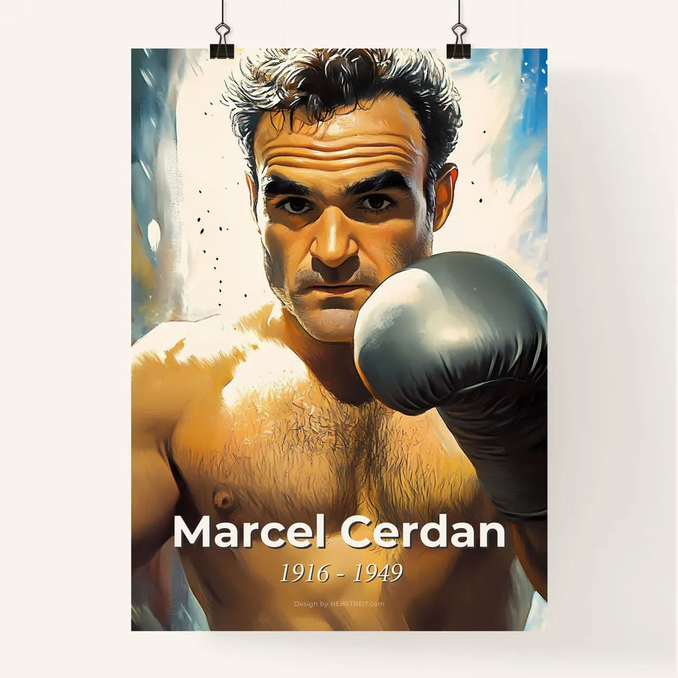 Portrait of Marcel Cerdan Poster