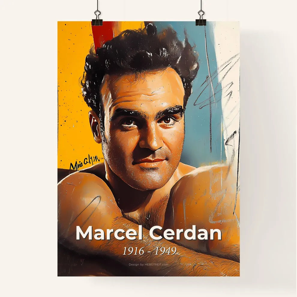Portrait of Marcel Cerdan Poster