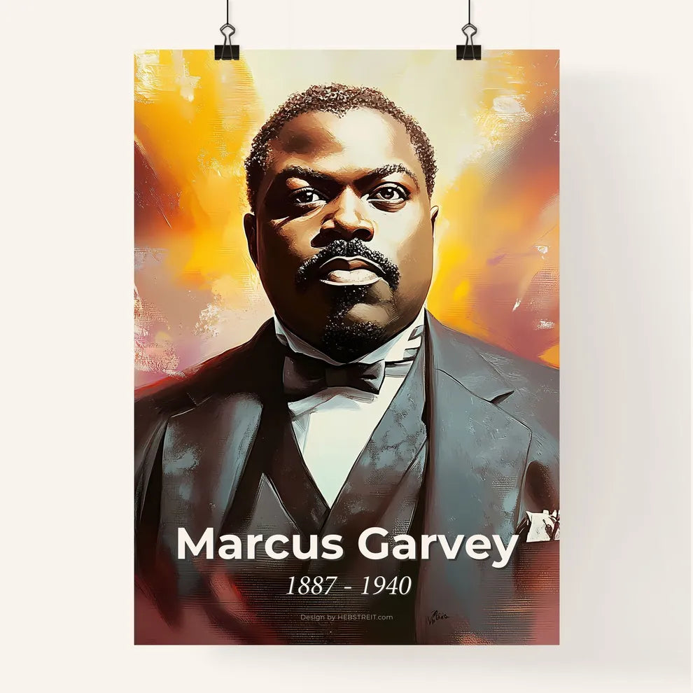 Portrait of Marcus Garvey Poster