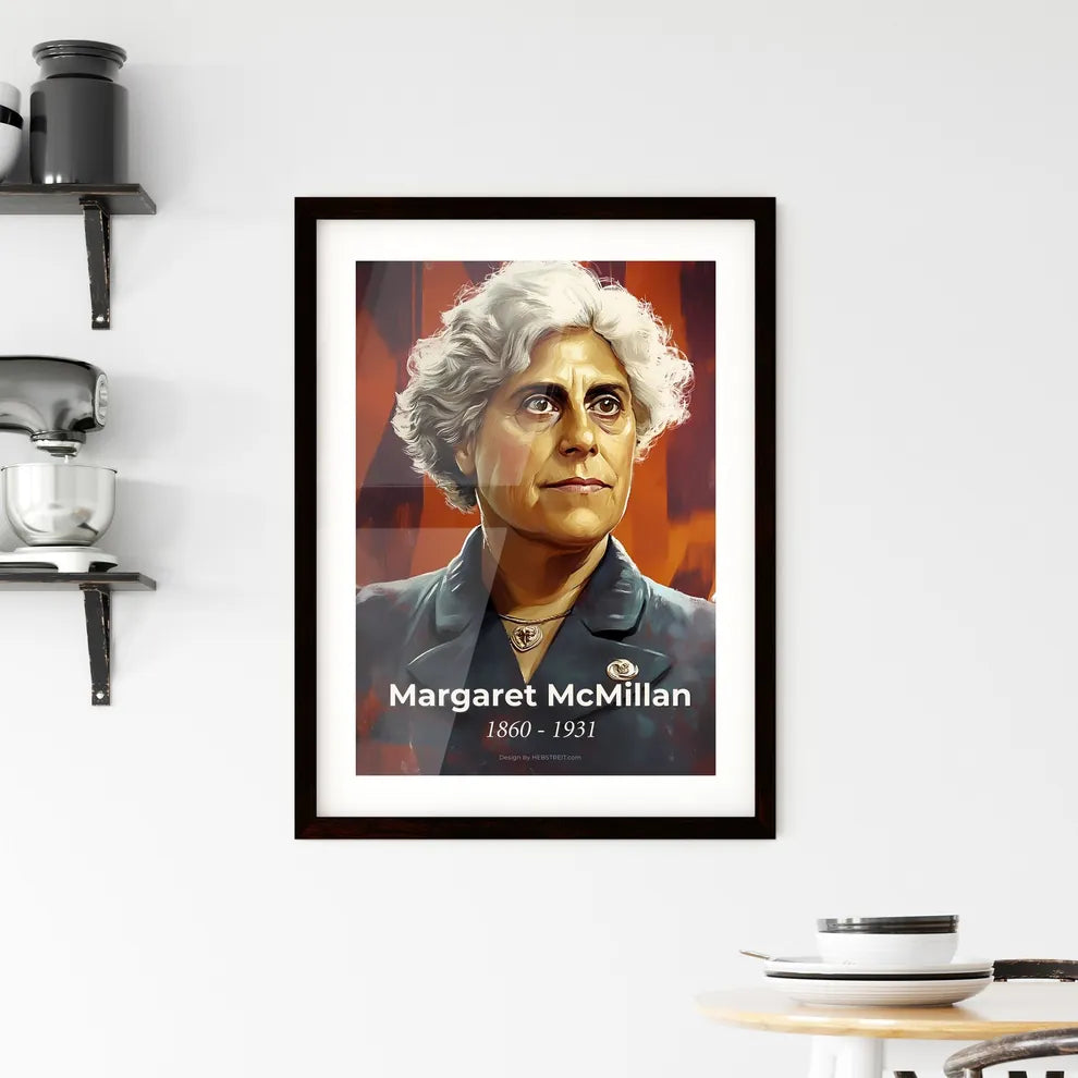 Portrait of Margaret McMillan Framed Print