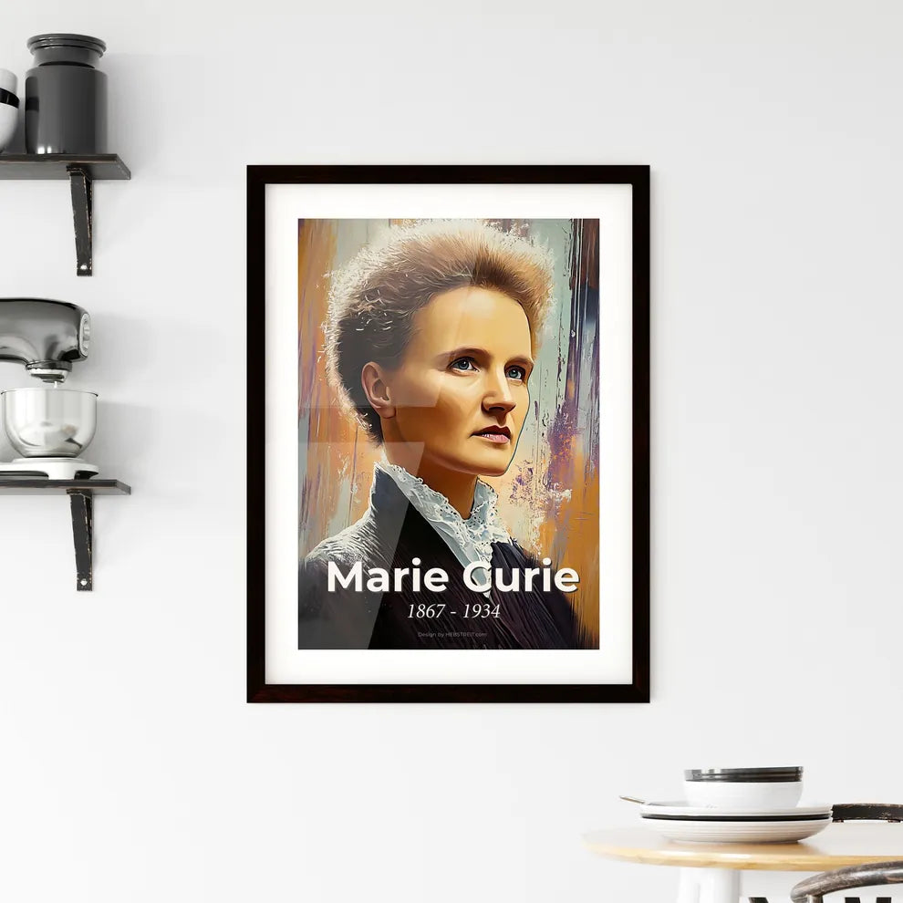 Portrait of Marie Curie Framed Print