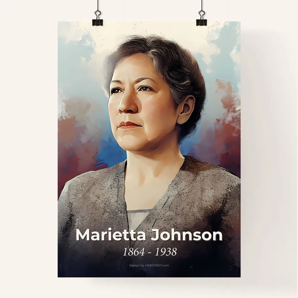 Portrait of Marietta Johnson Poster
