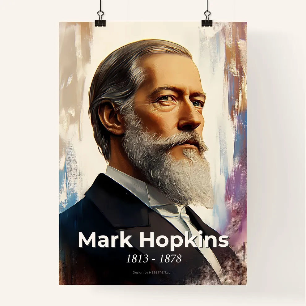 Portrait of Mark Hopkins Poster