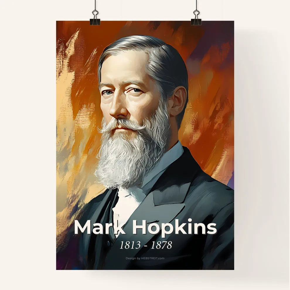 Portrait of Mark Hopkins Poster